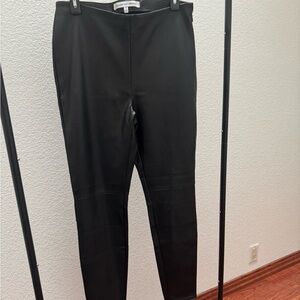 Vegan Leather Slim Pants